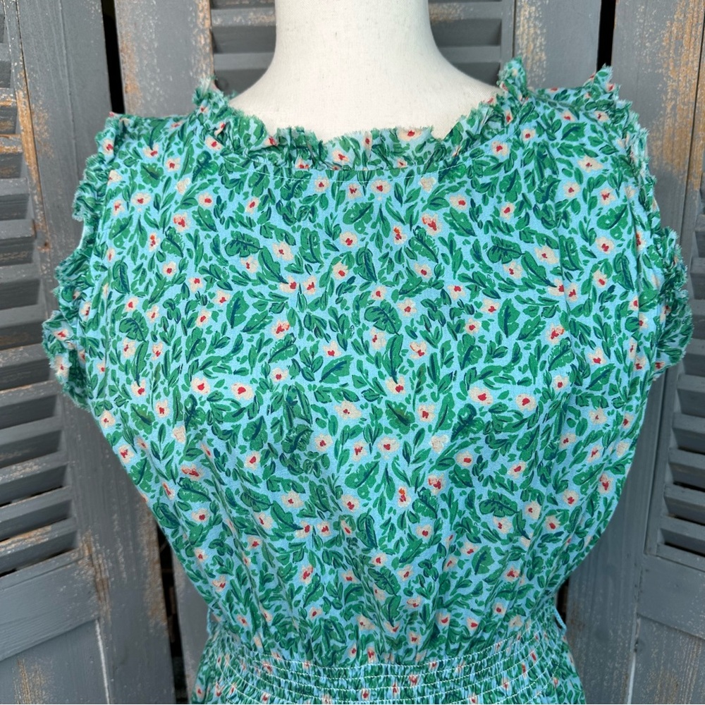 Roller Rabbit Cerro Naoki Dress Light Blue Sz L - Picture 4 of 16